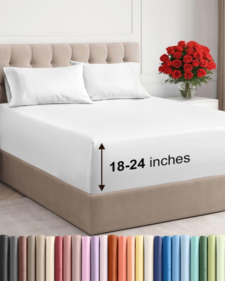 Breathable cooling sheets designed for year-round comfort with a clean hotel-inspired look and soft performance fabric.