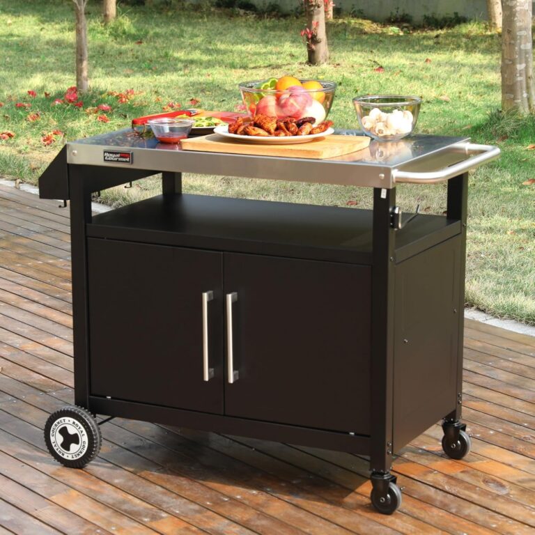 outdoor kitchen prep cart