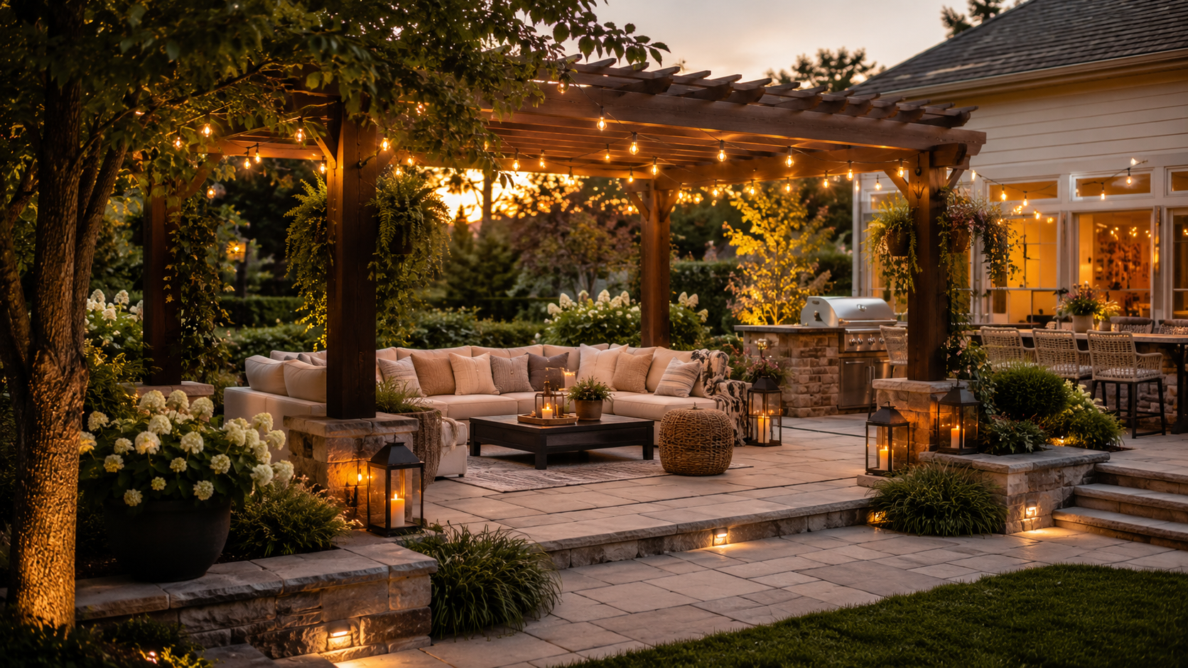 outdoor pergola summer clearance